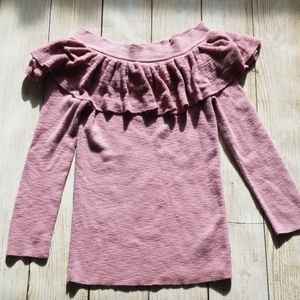 Express Pink Off the Shoulder Sweater Top